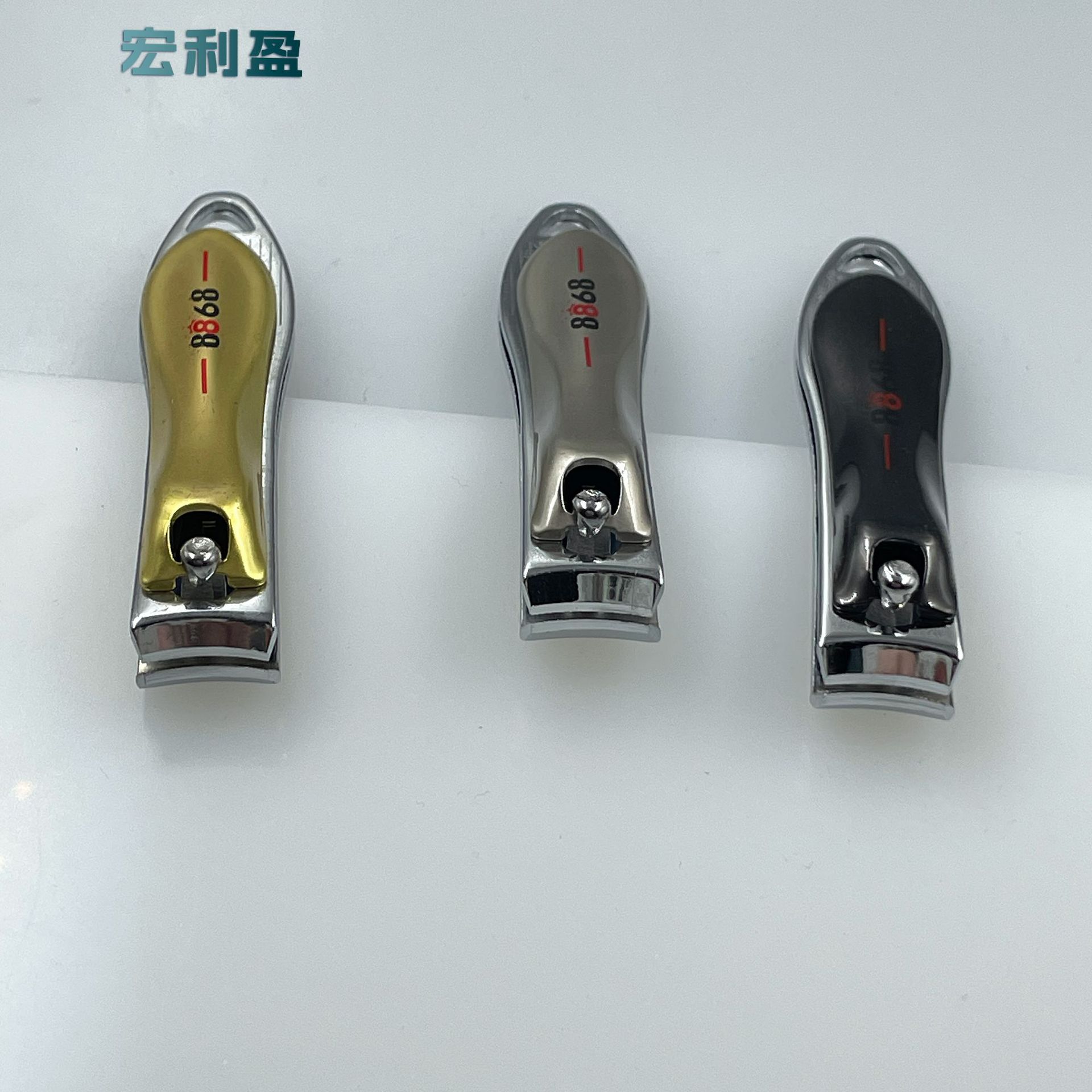 新款宏利盈838QS指甲剪 碳钢加厚大号平口指甲钳 通用便捷修脚指