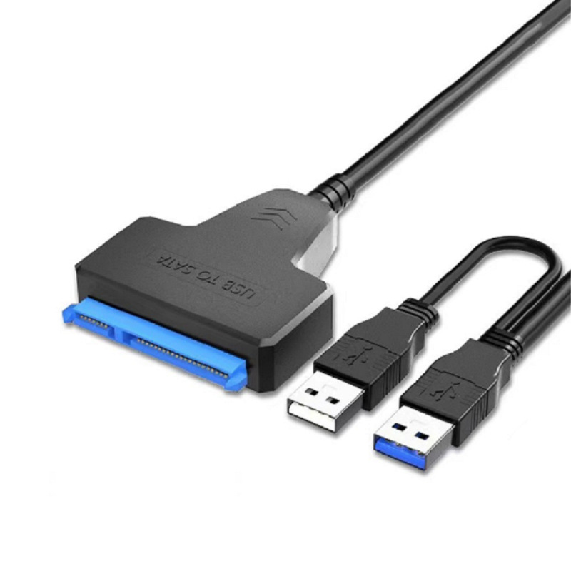 クロスボーダーUSB3.0変換SATAドライブケーブル2.5/3.5インチ機械ハードディスクダブルUSBケーブルDC電源付き|undefined