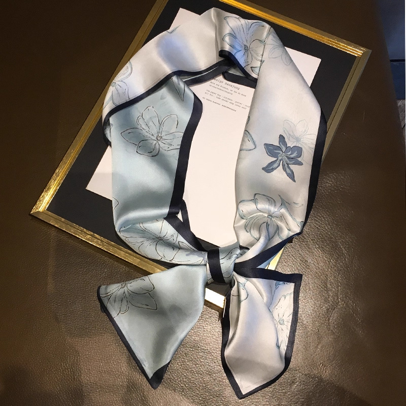 双面兰花双面腰果15*145cm真丝缎面 / 标准