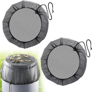 Cross-border Rainwater Collector Net Cover Outdoor Rain Bucket Garden Rain Bucket Cover Fallen Leaves Filter Screen Water Tank Insect-proof Net
