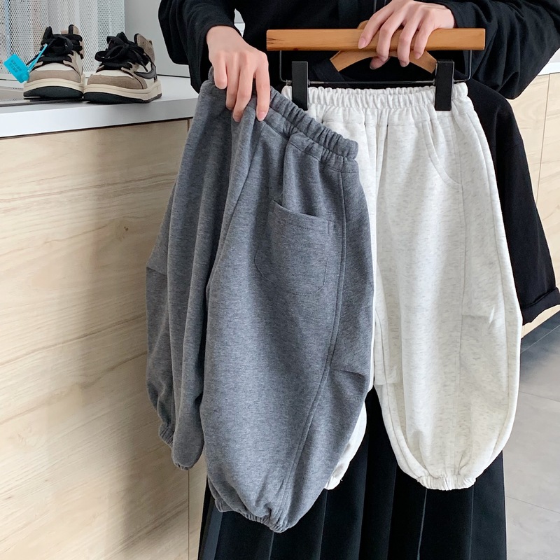 邦诚儿童裤子2025秋季新款韩版男女童洋气宽松运动裤小童束脚裤潮|undefined