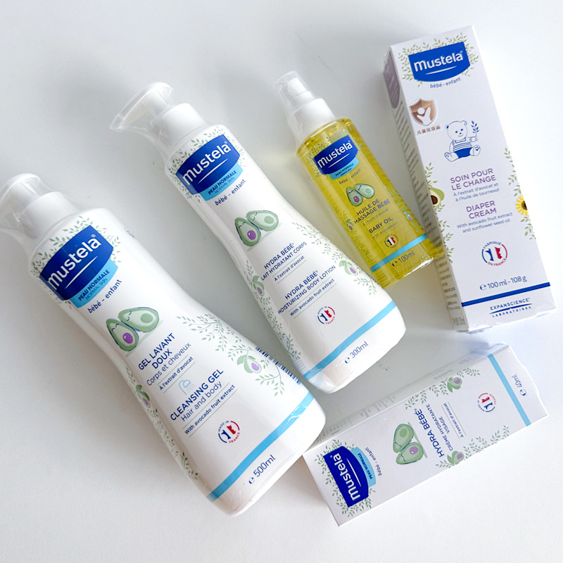 フランスMustela妙思楽クリーム洗髪入浴剤二合一乳液赤ちゃんのお尻保護マッサージ油赤ちゃん