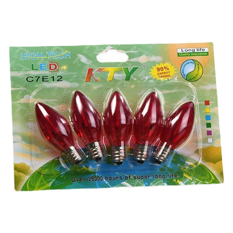 C7E12 горит КРАСНАЯ маленькая свеча лампа электрическая свеча лампа Бог богатства святыня лампа световая панель светодиодный широкий KTY оптом