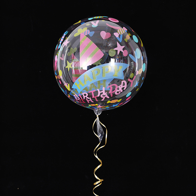 Globo transparente navideño, Santa/ muñeco de nieve