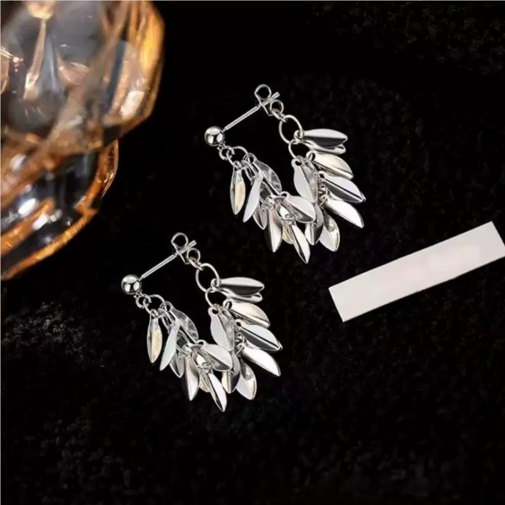 Лепестки жемчужные серьги женские задние серьги