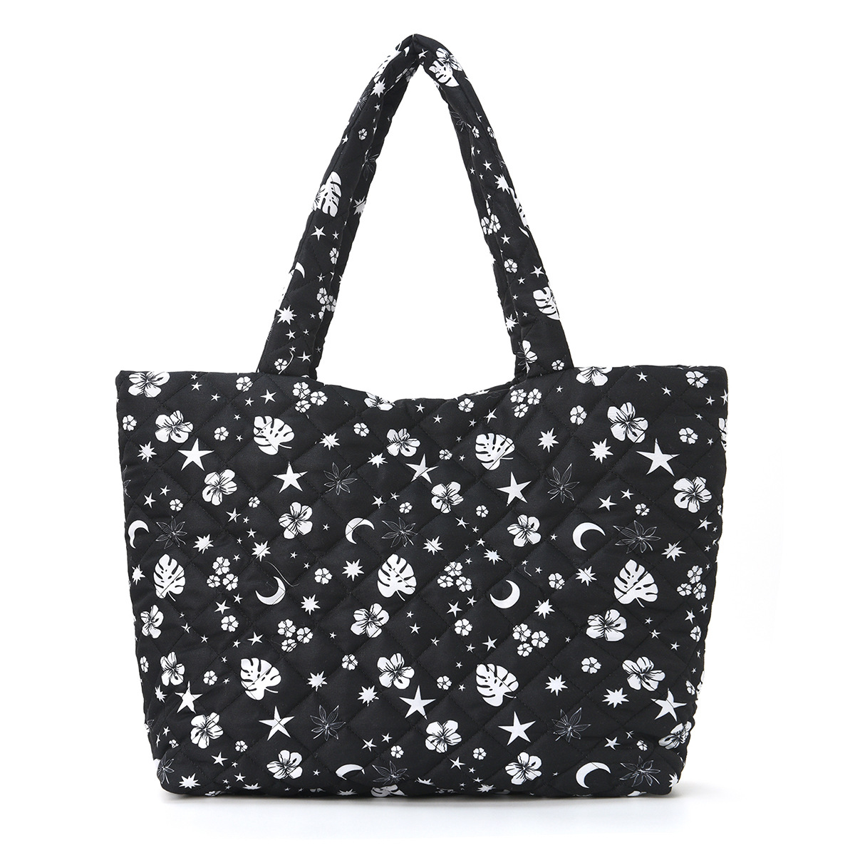 검은색 플로럴 스타 문