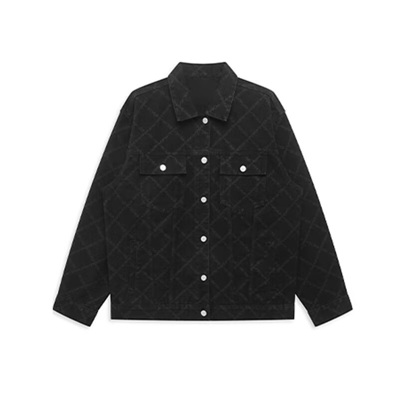 Nueva capa de mezclilla los hombres primavera y otoño suelta más tamaño casual Denim ropa moda bordado camuflaje Workwear chaqueta