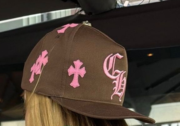 Sombrero para el sol CH Cro de verano para parejas nuevas de moda americana, sombrero de hip-hop de ala plana bordado a la moda ~ sombrero de malla de béisbol