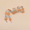 Medical mask flower-shaped, woven accessory, strap