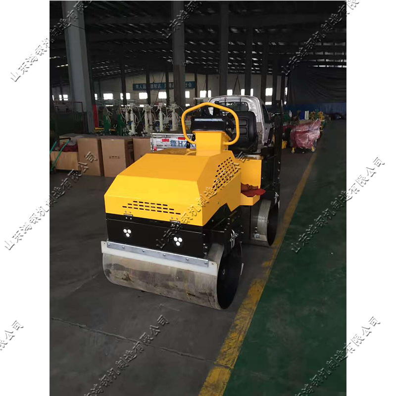 全液压手推式振动压路机 小型沥青草坪压实机 柴油动力路面压实机