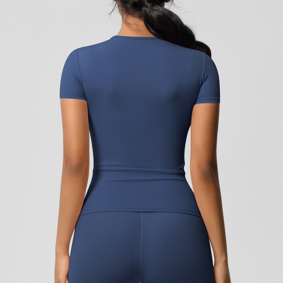95g Weight Short Sleeve Sleeve Length Nylon, Spandex Fabric Type Regular Top Length T-shirt Tops Type Fitness, Yoga, Running Occasion Round Neck Neckline Solid Color Pattern Sport Style Style S, XL Size Sport Style Solid Color Nylon Spandex Round Neck Active Tops T-shirt 20