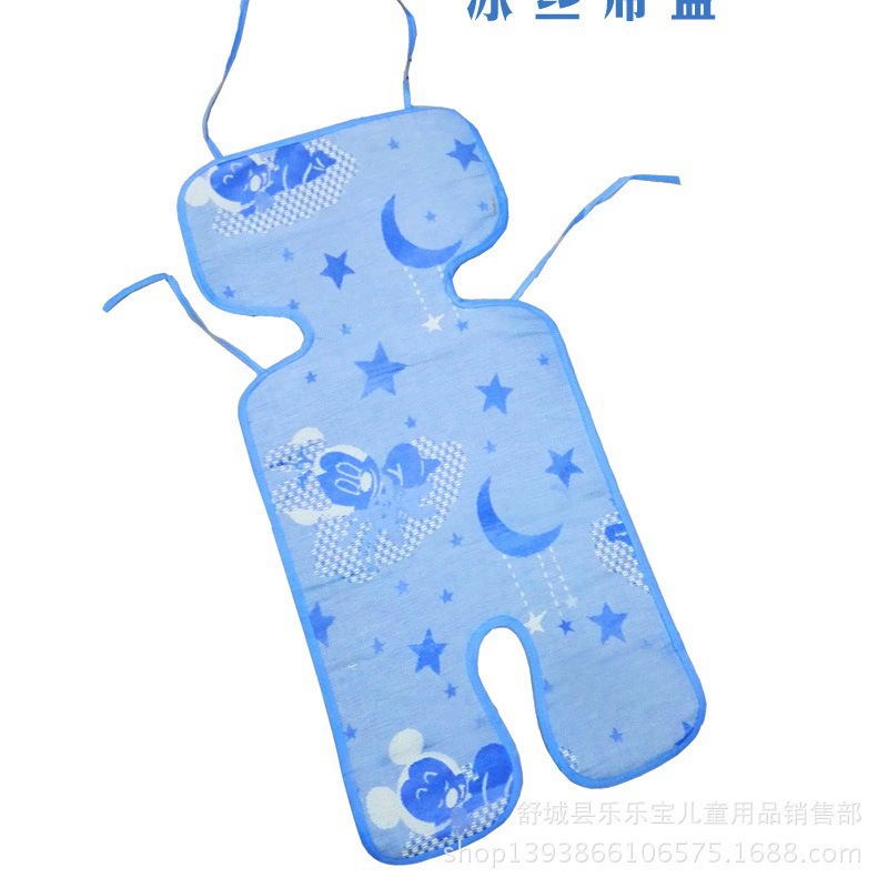 Детская коляска универсальная ледяной шелк утолщенный коврик Детская безопасность коврик кресло-качалка Детский коврик