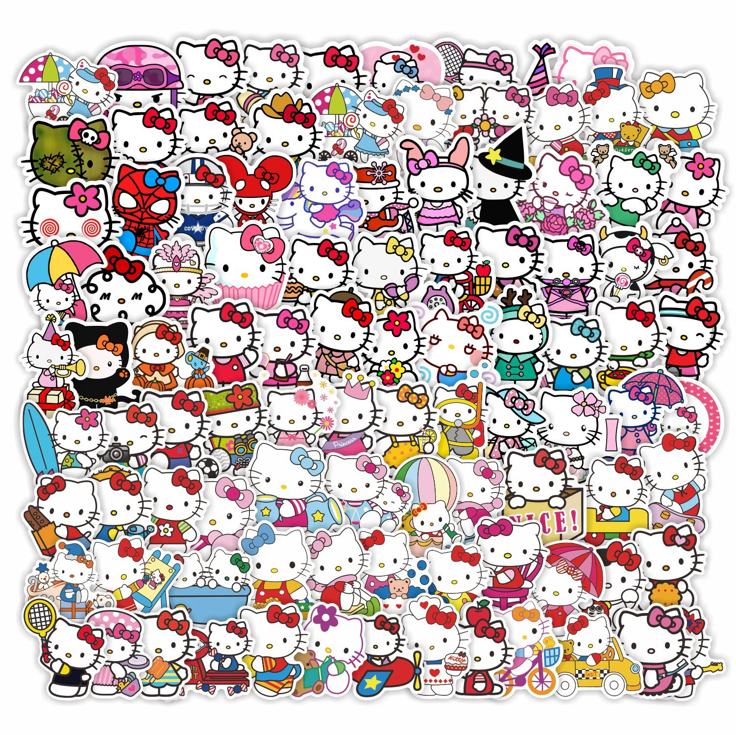 Hello Kitty, милые детские водонепроницаемые наклейки, стикер для чемодана