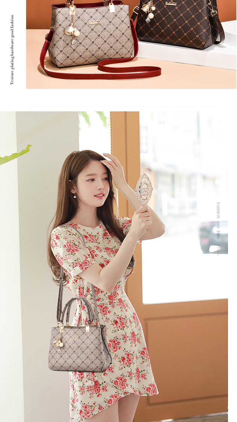 2023 New Hot Selling Crossbody Bag Large Capacity Fashion Women's Versatile Handbag Middle Aged Mom Bag Bucket Bag_voghion.com
