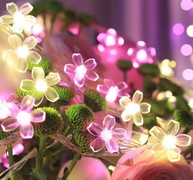 따뜻한 흰색과 핑크