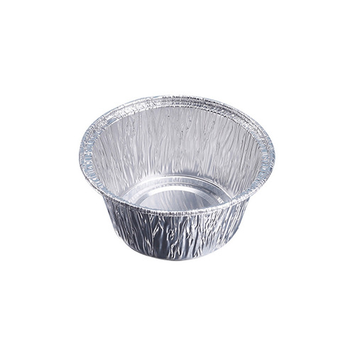 Baked egg tin foil box heart-shaped barbecue box baking commercial round aluminum foil bowl takeaway disposable packaging box thickened