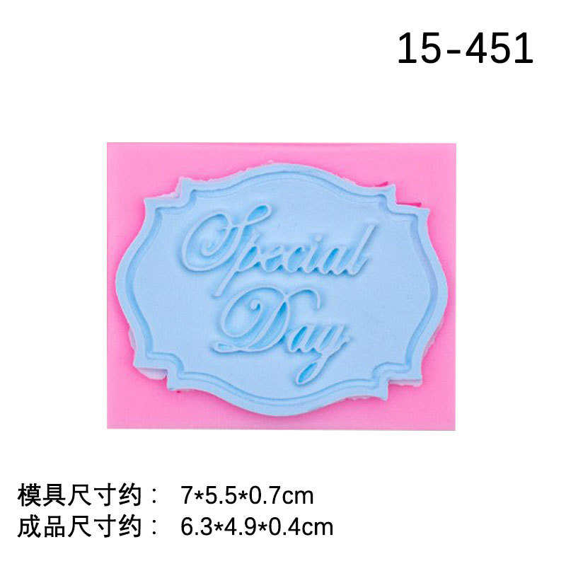 Chocolate fondant molde de silicona para hornear pastel decoración Feliz cumpleaños