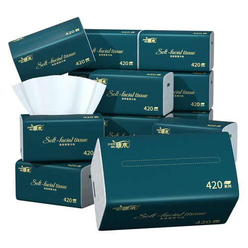 Zhenmu Whole-Box 60-Pack Tissue Paper: Original Wood Pulp Hand Towels, Household Napkins, Facial Tissues, Commercial Wholesale Tissues
