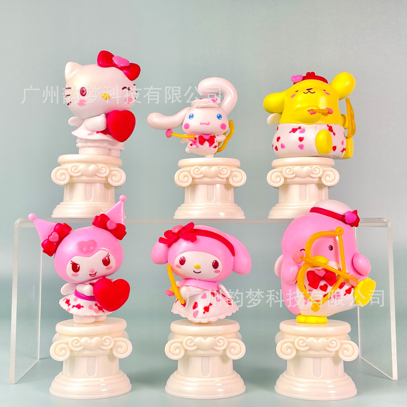 国境を越えた送料無料チェスサンリオフィギュアメロディーパチャ犬クロミブラインドボックスガシャポン人形機装飾品|undefined