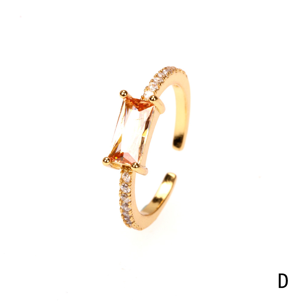 Micro Incrusté Zircon Amour Cheval Oeil Bague De Femme Ins Frais Goutte D'eau Anneau Ouvert Personnalité Double Anneau En Stock En Gros display picture 1