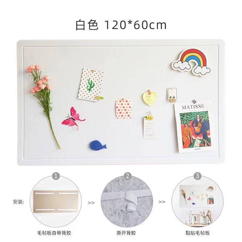 Настенная наклейка с felt board самоклеящаяся для детского сада, экспонаты в классе, пробковая доска, стенка для фото, объявление бар