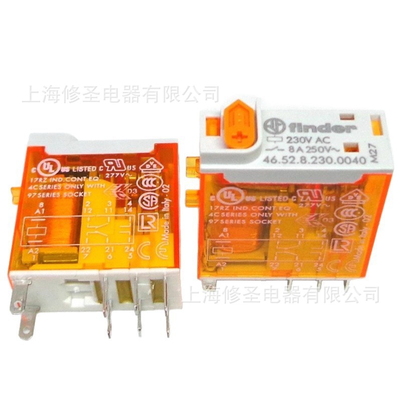 finder原装继电器46.61.9.024.0040正品芬德DC24V AC230V量大优惠