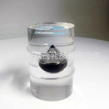 定制水晶胶内埋油胆亚克力油桶树脂内嵌油滴纸镇石油公司礼品摆件