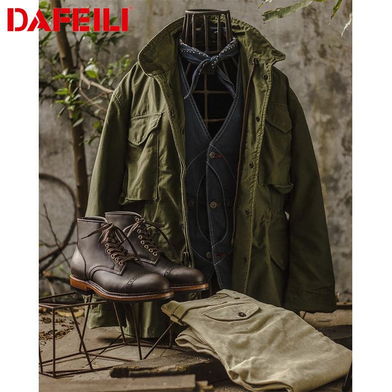 2022 new American battlefield trench coat M65 jacket workwear spring and autumn parka plus size army green casual jacket for men
