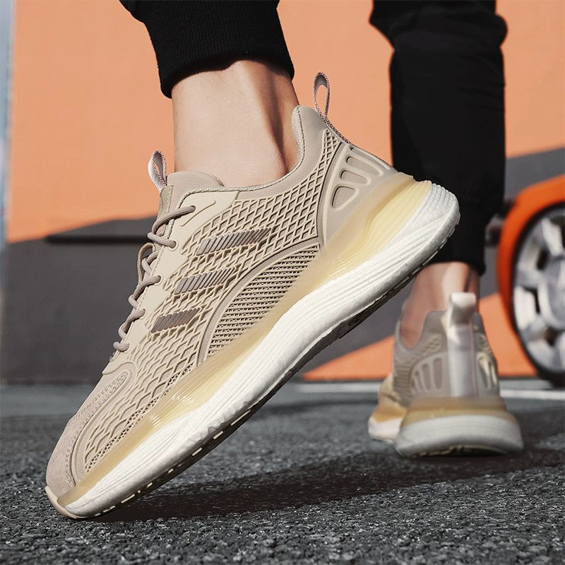 Демисезонная нескользящая обувь, дышащие универсальные трендовые кроссовки для отдыха, натуральная кожа
