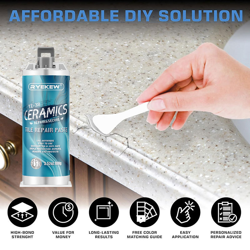 Ryekew Industrial Grade Caster Glue Ab Glue Repair Agent Leak-Proof Waterproof Plugging Metal Cast Iron Glue