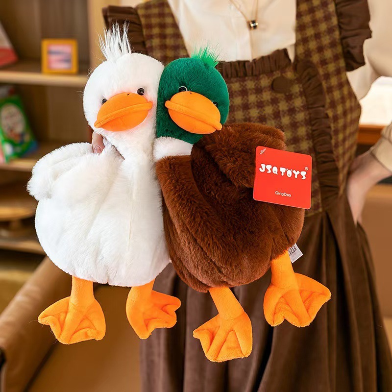 Los nuevos juguetes de peluche de patos suaves y lindos muñecas de patos para niños tranquilizadores regalos al por mayor