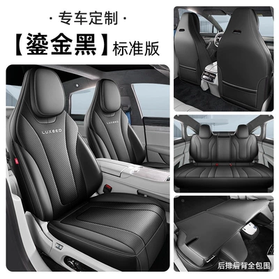 Special car seat covers for Zhijie Modelə uyğun (Original) oturacaq örtükləri - gilded-black-full-coverage-standard-edition-zhijie-r7