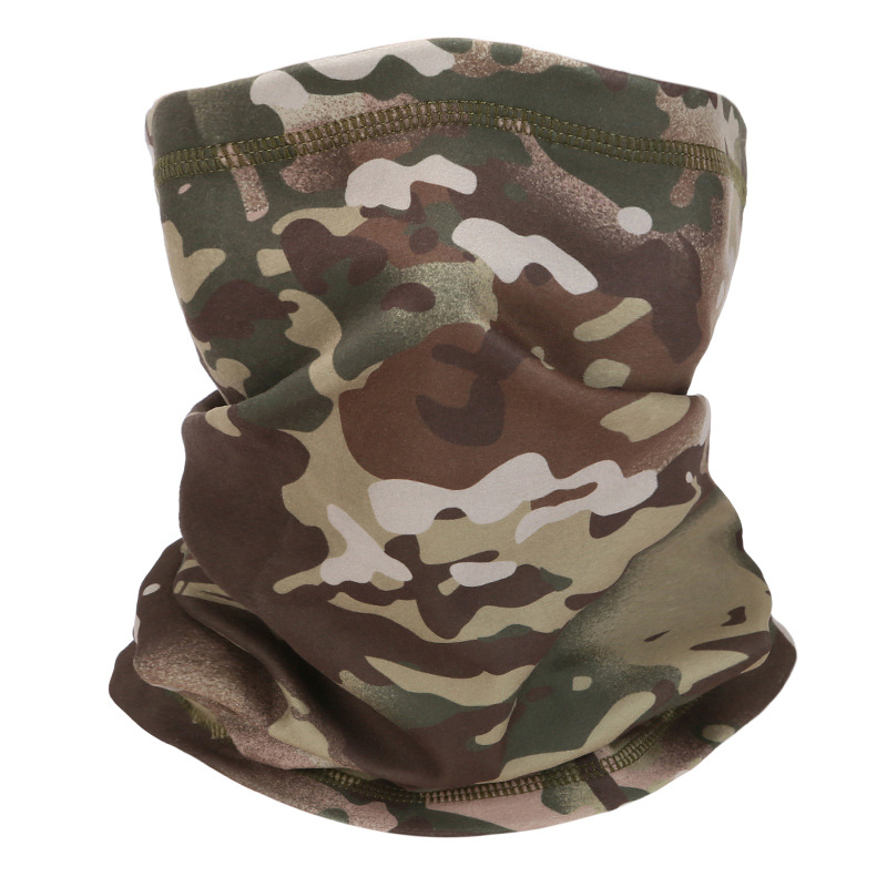 Amazon popular bufanda de montar de doble cara impresa a prueba de frío engrosada cuello caliente deportes al aire libre máscara caliente