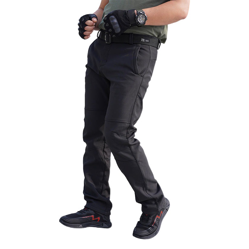 Cross-Border Tactical Assault Pants with Fleece Lining, Thickened Softshell, Warm, Suitable for Outdoor Sports, Mountaineering, Casual Skiing, and Windproof