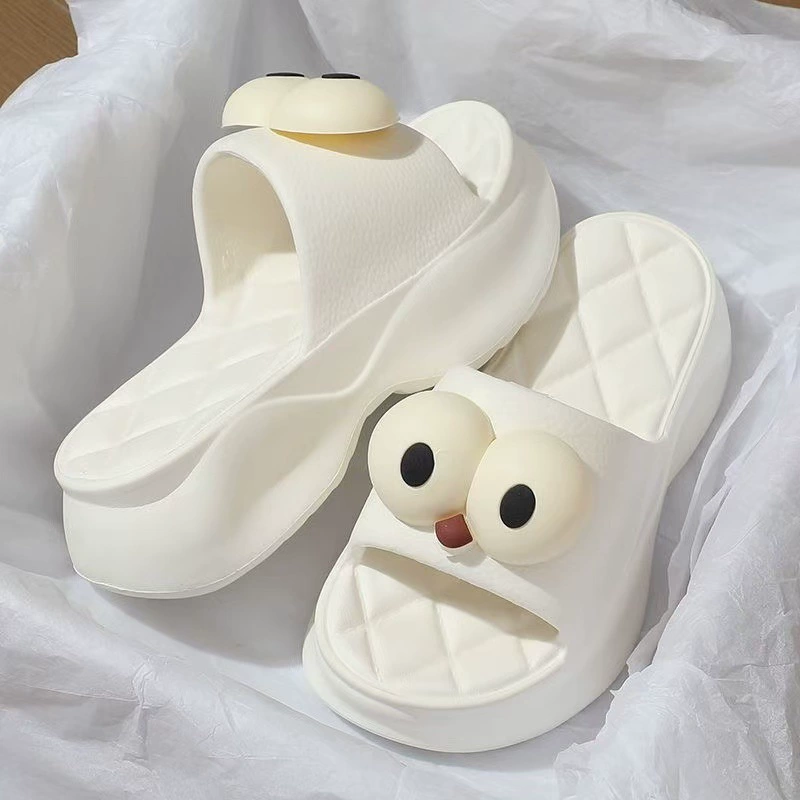 6 см тапки с толстым дном eva для женщин носить на улице летом новый пляж, чтобы увеличить слово