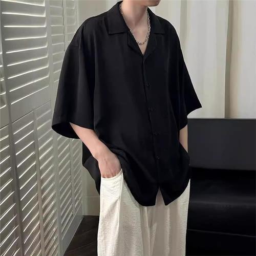 Guinea Pig T-shirt for Men, Short Sleeve Summer Ice Silk Drape Men's Loose Cool Style Black Fashion Half Sleeve