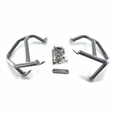 Motorcycle bumper Bar Ds900 Modified Upper and - the-lower-guardrail-is-painted-silver-and-exported-with-thickened-quality