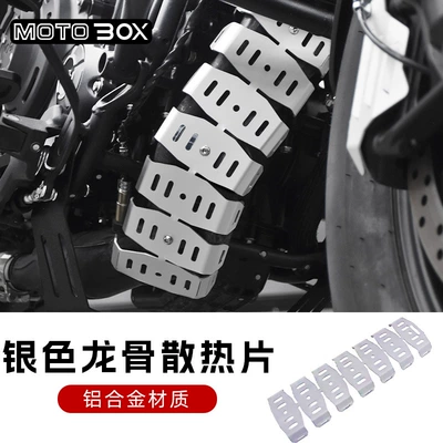 Wuji Cu250/525/625 Chinchilla Napoleon, Motorcycle exhaust pipe - cu525front-keel-heat-sink-silver
