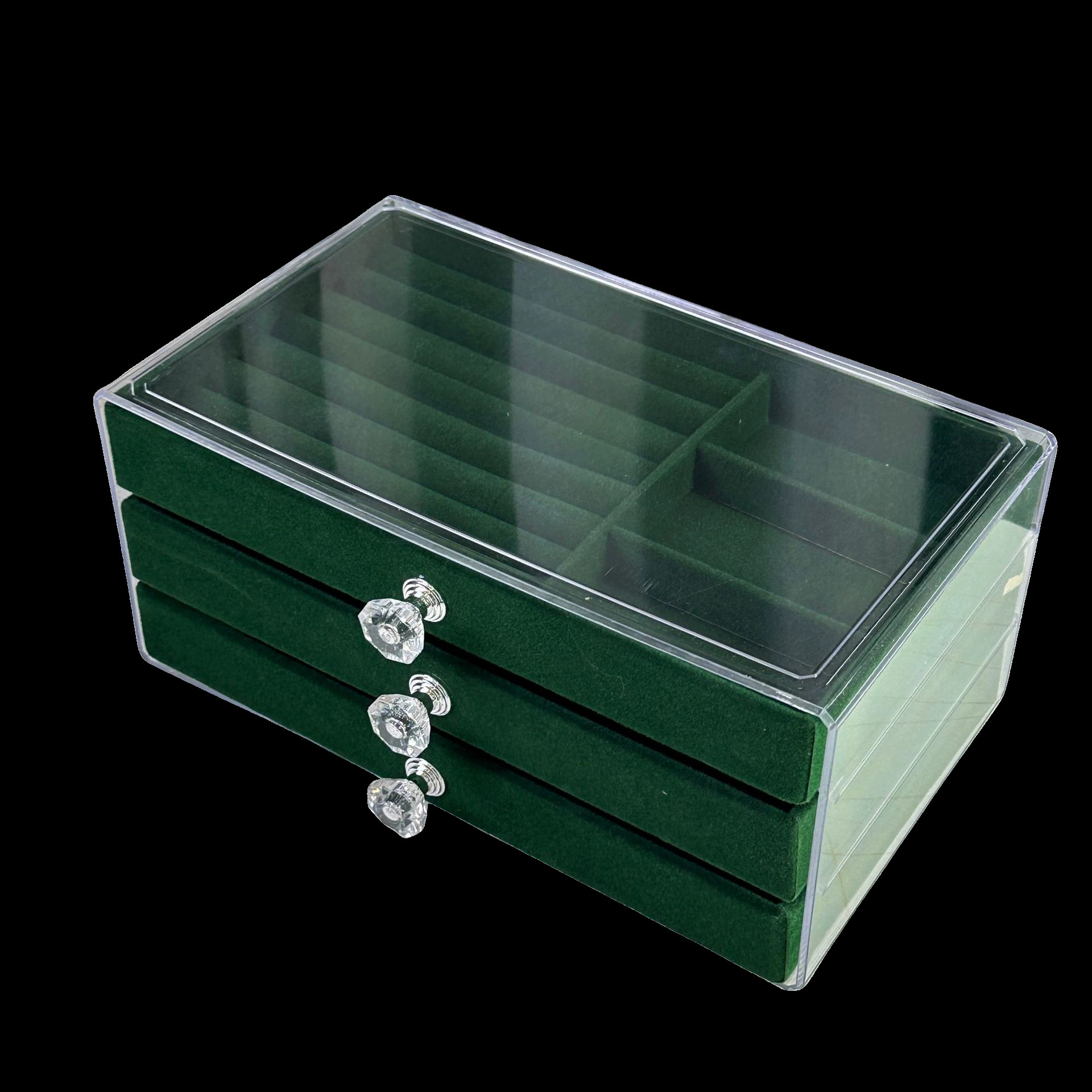 손잡이가 3개인 진한 녹색