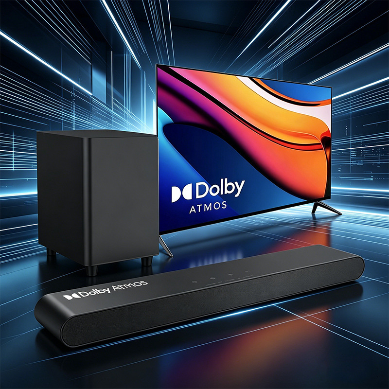 Amazon's Best-Selling 2.1-Channel Soundbar Home Theater with Dolby Atmos Bluetooth Connection and Subwoofer