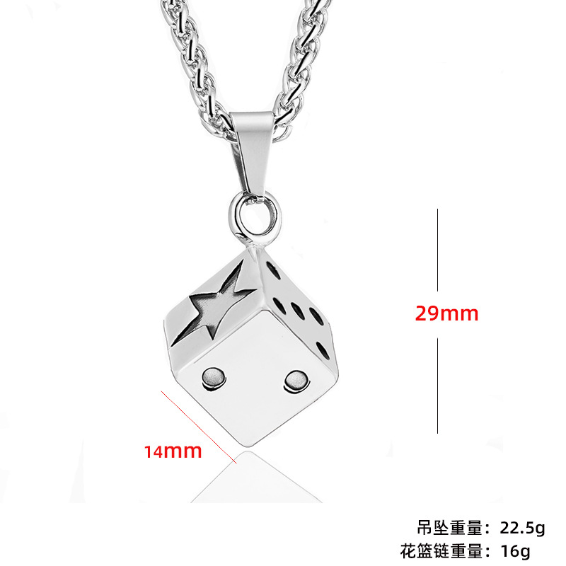 Pendant + flower chain 3mm60cm【D75-05】