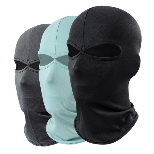 Cycling sun protection mask, outdoor sports equipment, bicycle and motorcycle hood, neck cover, summer ice silk riding mask