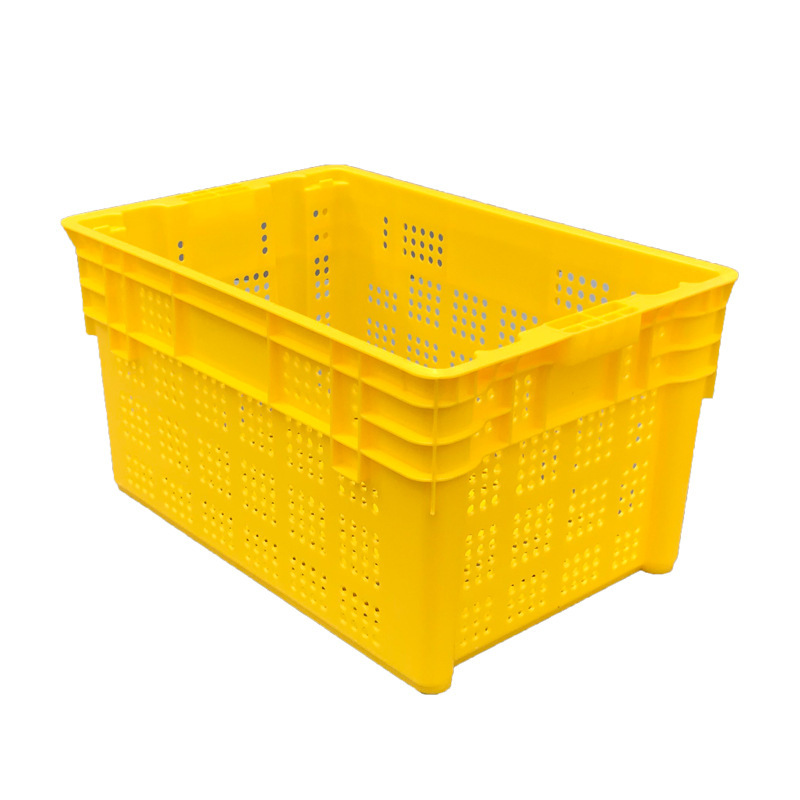 塑料筐批发 食品级水果蔬菜豆芽筐 美团优选调头错位周转收纳筐