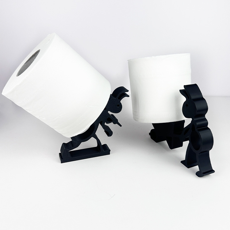 跨境爆品3d打印Ant paper roll holder蚂蚁卷纸架浴室卷纸摆件|undefined