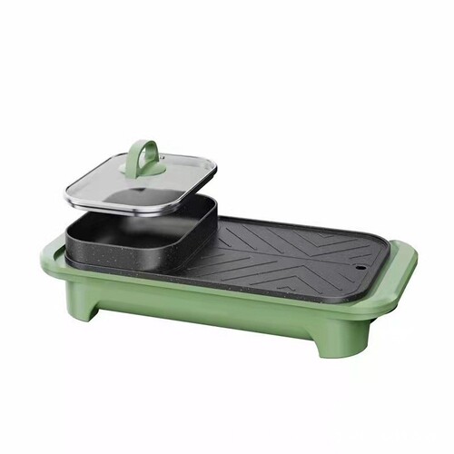 Skyworth Electric Hot Pot Multi-functional Square Pot Household Activity Electric Cooking Pot Gift Wholesale Sizzling and Grilling Integrated Electric Hot Pot Electric Heating Pot