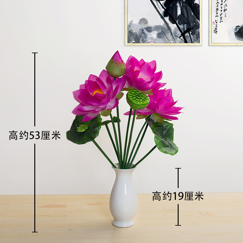 [Bộ bình] Bình nước sạch 9 chữ thập hoa sen lớn màu tím