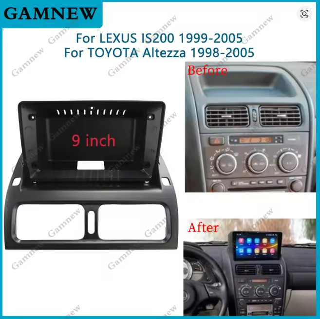 Suitable for 1999-2005 Lexus Is200 Central Control Navigation Panel Android Large Screen Panel