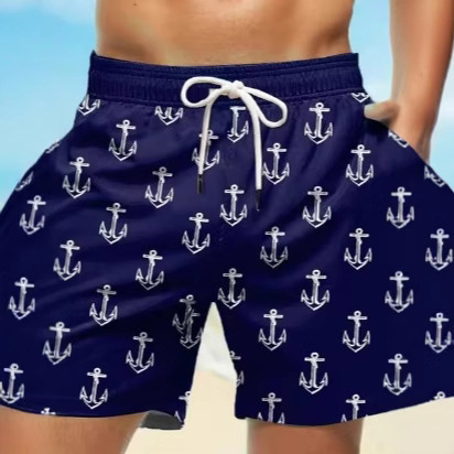 Summer small fresh style men's 3D digital printed casual entertainment sportswear wholesale