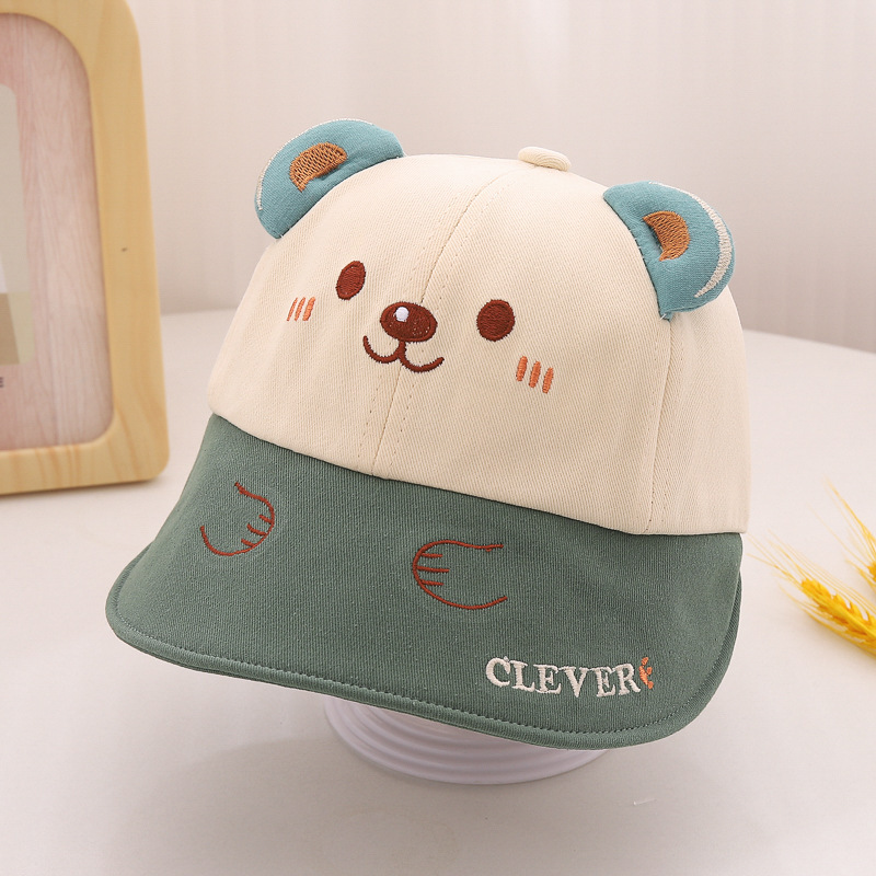 Sombreros para bebés sombreros de primavera y otoño sombreros para bebés varones sombreros de lengua de pato para mujeres grandes gorras para salir lindos sombreros de sol sombreros de pescador para niños