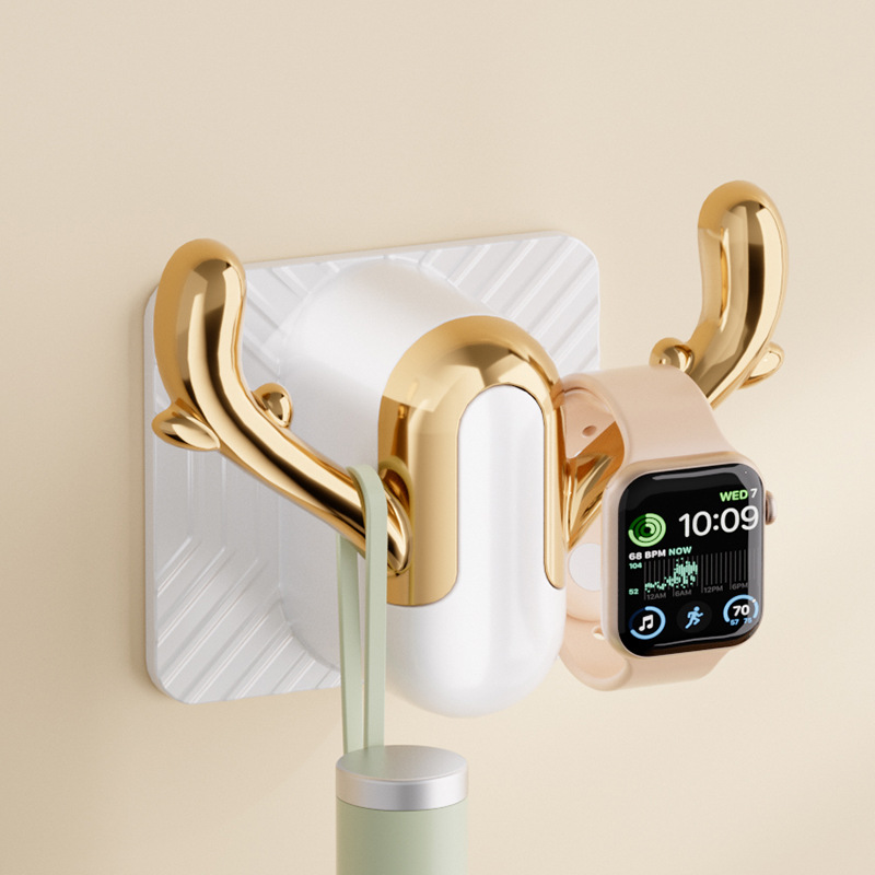 Gancho pegajoso sin perforaciones cocina multifuncional gancho de pared de baño sin costuras adhesivo fuerte adhesivo detrás de la puerta colgante de pared sin clavos